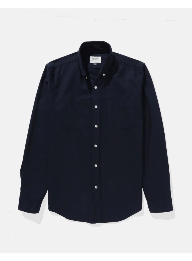 American Eagle AE Slim Fit Everyday Oxford Button-Up Shirt  - Image 4