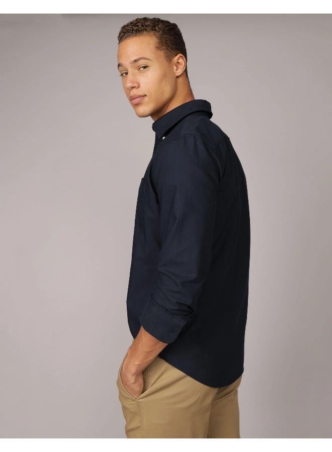 امريكان ايجل قميص أكسفورد بأزرار بقصة ضيقة للاستخدام اليومي - Image 4