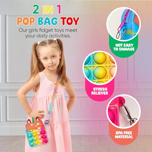 TwCare 120 Pcs Fidget Toys Pack, Pop Sensory Party Favors Set Gifts for Kids Adults Boy Girl Stocking Stuffers Autistic Bulk Goodie Bag Filler Treasure Box Classroom Prizes School - Image 3