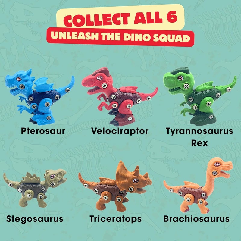 ThinkerPlace DIY Sliding Dinosaur Kit Triceratops | Learn About Dinosaurs | Take Apart Dinosaur Toys | Build, Play & Learn | STEM Educational Toy for Kids Age 4+ | Science & Learning Toy - Image 4