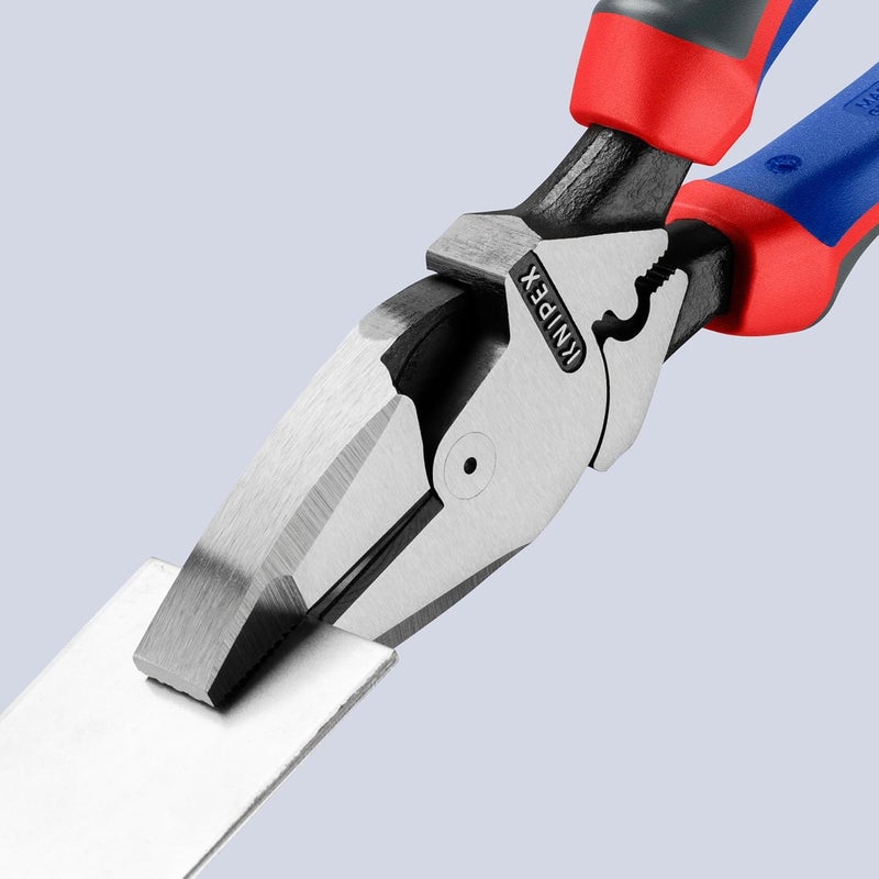 KNIPEX 09 12 240 9.5-Inch Ultra-High Leverage Lineman's Pliers with Fish Tape Puller and Crimper - Image 3