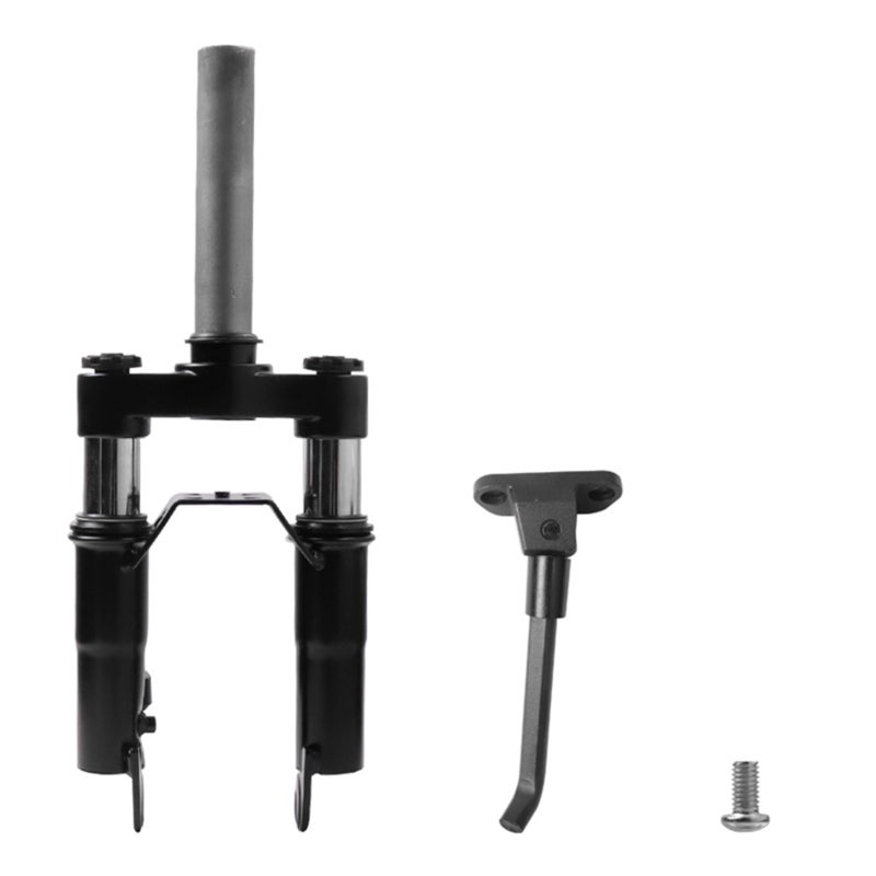 Electric Scooter Front Fork Suspension: Black High-quality Material - Comfortable Ride Improvement Shock Absorber for Electric Scooter Diy Repair & Replacement - Image 1