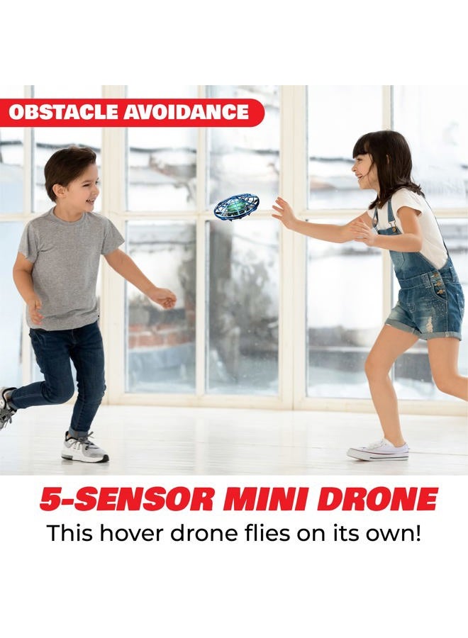 Force1 Scoot Hand Operated Drone for Kids or Adults - Hands Free Motion Sensor Mini Drone, Easy Indoor Small UFO Toy Flying Ball for Boys and Girls (Blue) - Image 3