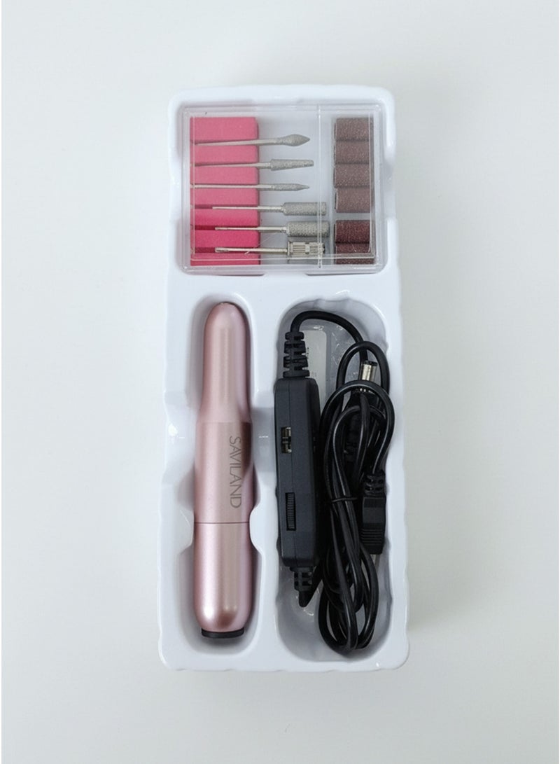 Saviland Portable Electric Nail Drill, Lightweight & Low Noise Acrylic Nail Remover, USB Rechargeable, Professional Manicure & Pedicure Tool - Image 3