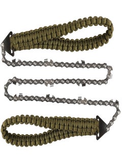 KASTWAVE Pocket Chainsaw With Handles, Field Survival Folding Hand Saw Chain Portable with Bag, Foldin Bi-Directional Cutting Teeth Camping Saw Wood Saw Hunting Saws, Emergency Survival Gear  - Image 2