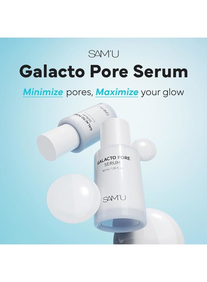 SAM'U Galacto Pore Serum – Pore Minimizing Facial Serum with Galactomyces For Glass Skin – Korean Skin Care, Tightening & Hydrating with AHA, PHA, BHA, Suitable for Acne-Prone Skin – 1.35 Fl. Oz - Image 3