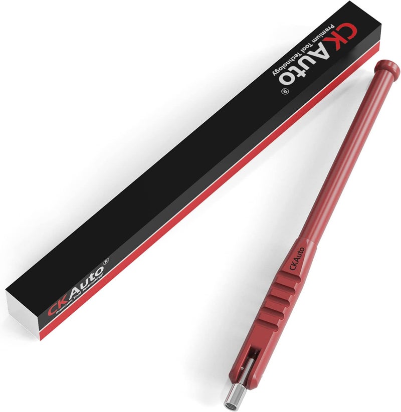 CKAuto Tire Valve Stem Puller/Installer with Tire Valve Core Tool, No Scratch High Tensile Strength Red Plastic Tire Valve Tool - Image 1