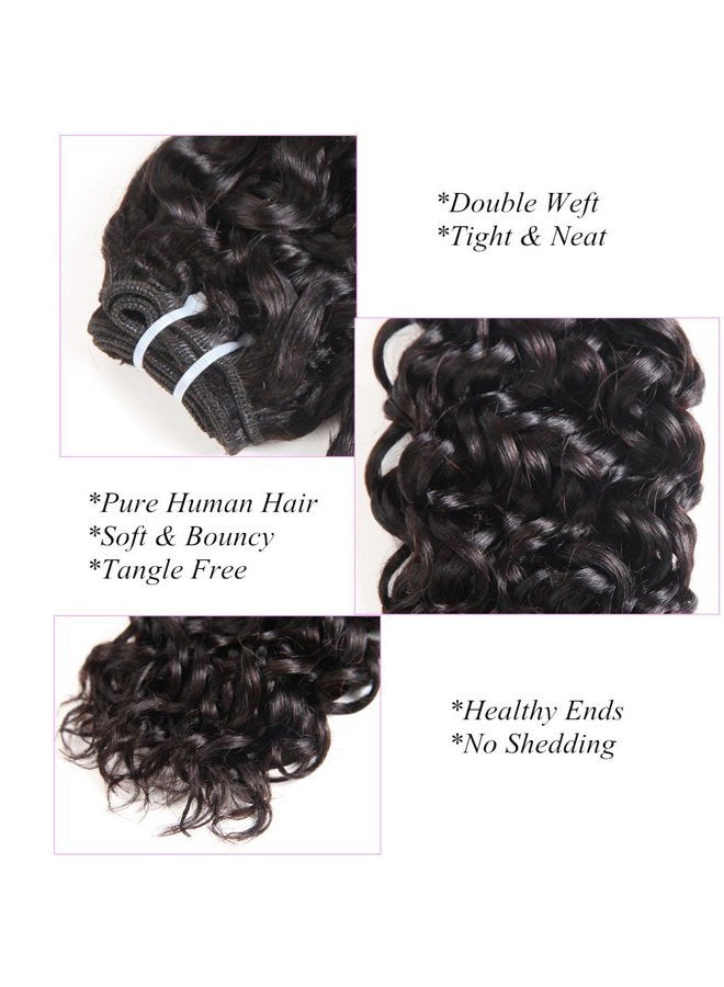 Yami 8a Brazilian Water Wave Bundles, Short Wet and Wavy Human Hair Bundles for Black Women, Brazilian Curly Weave 4 Pcs 100% Unprocessed Ocean Wave Hair Extensions (8 8 8 8, 200g) - Image 5