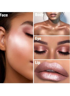 Tintark Cream Highlighter Makeup Stick Glow Face Highlighters Makeup Suit for Cheeks Body Eyeshadow Silver Light Pink Rose Gold Purple Champagne Vegan Talc Free 01  - Image 3