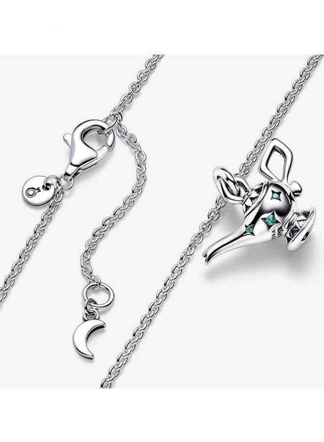 Chomel Cubic Zirconia Women's Magic Lamp Pendant Collier 925 Silver Necklace 392347C01-45 - Image 4