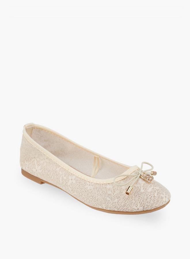 Flora Bella By Shoexpress Flora Bella Girls Bow Accent Ballerina Shoes - Image 2