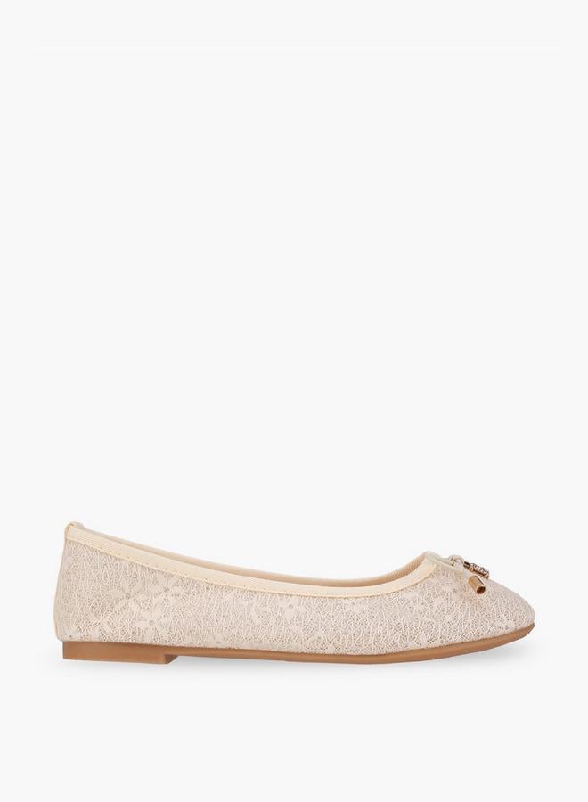 Flora Bella By Shoexpress Flora Bella Girls Bow Accent Ballerina Shoes - Image 3
