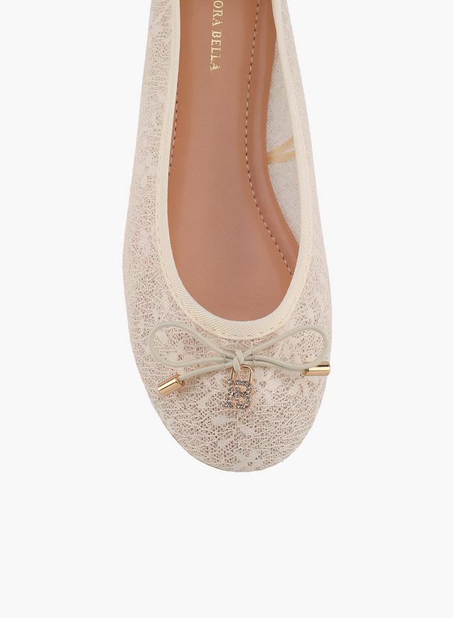 Flora Bella By Shoexpress Flora Bella Girls Bow Accent Ballerina Shoes - Image 4