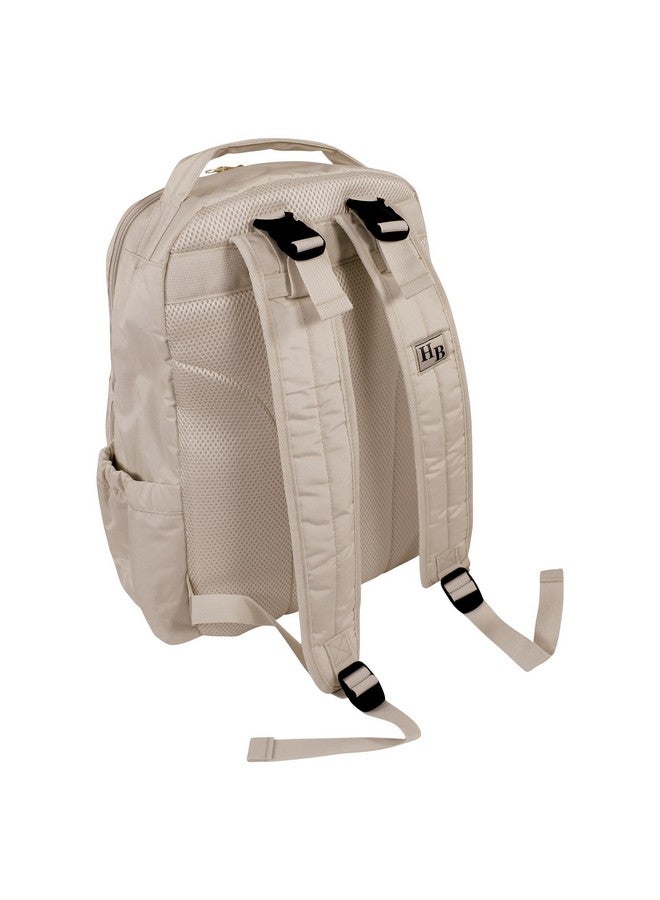 hudson baby Hudson Baby Unisex Baby Premium Diaper Bag Backpack and Changing Pad, Taupe, One Size - Image 1