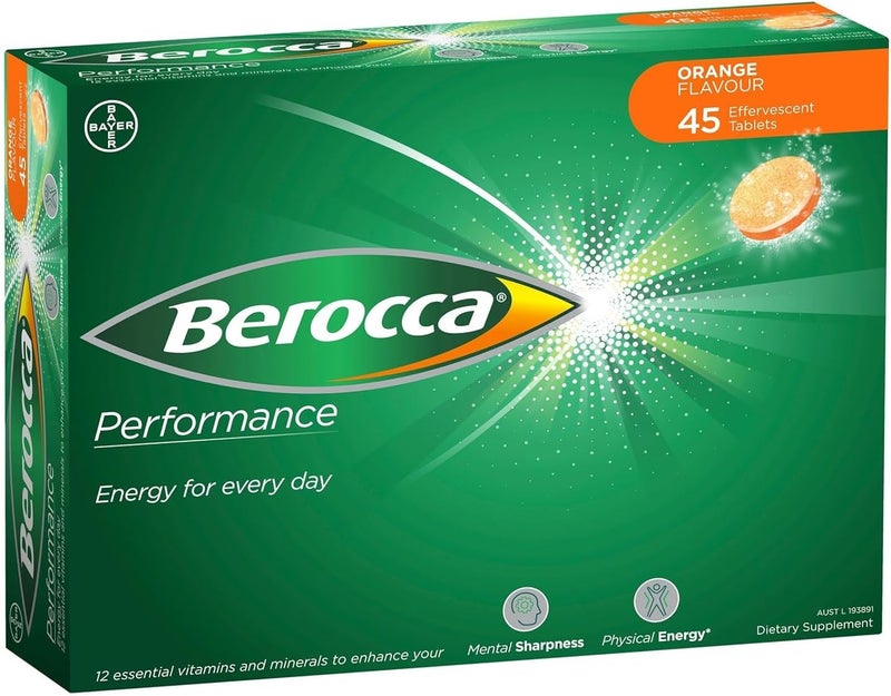 Berocca Orange Effervescent Tablets 45Count - Image 1