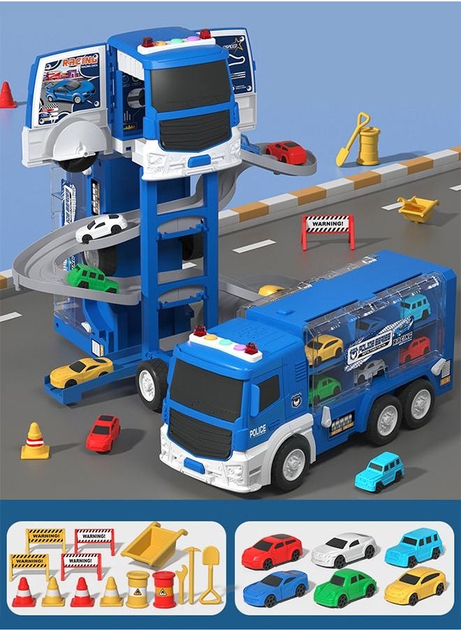 Generic - Deformed Container Truck Toy with Music and Light Carrier Truck Transport Vehicles Perfect Kids Birthday Gifts for Over 3 Years Old Kids - Image 1