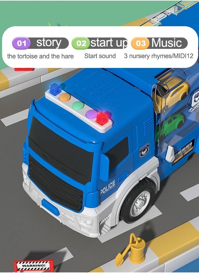 Generic - Deformed Container Truck Toy with Music and Light Carrier Truck Transport Vehicles Perfect Kids Birthday Gifts for Over 3 Years Old Kids - Image 1