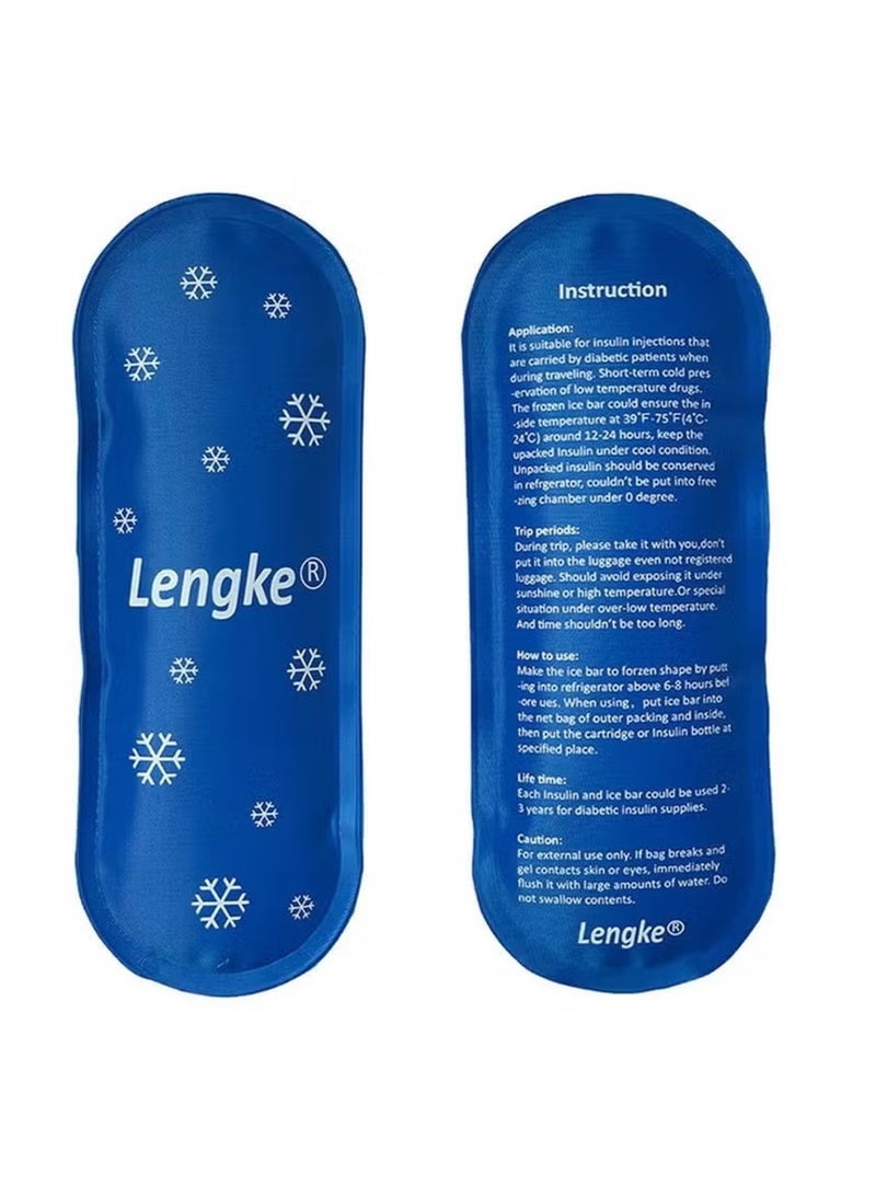 Leng Ke 2 Packs Ice Packs for Insulin Travel Case - Reusable Cooler Ice Packs Suitable for Diabetic Insulin Cooler Pen Carry Case - Image 4
