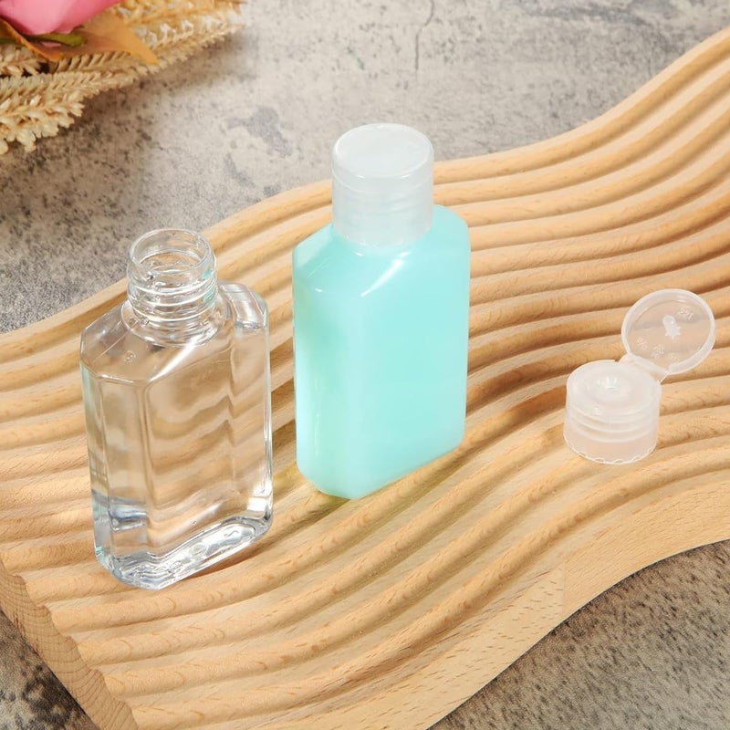 M'AYCREATE MAYCREATE® 4pcs Travel Bottle Kit for Toiletries, 100ml Plastic Shampoo Bottle Travel Toiletry Bottles Set, Transparent Flip Cap Refill Squeeze Bottles, Leakproof Travel Containers for Shampoo, Lotion - Image 4