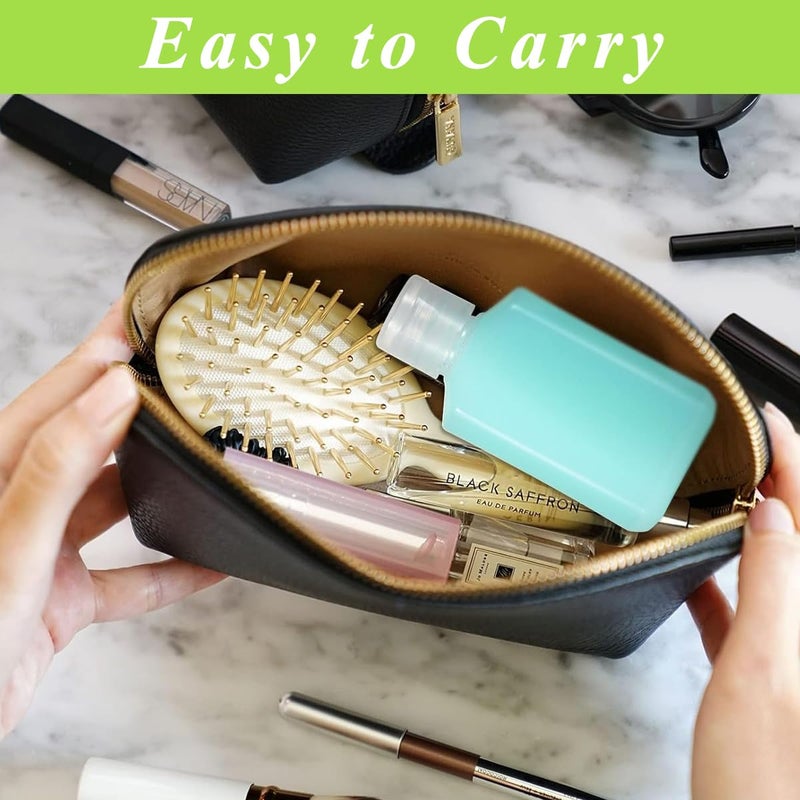 M'AYCREATE MAYCREATE® 4pcs Travel Bottle Kit for Toiletries, 100ml Plastic Shampoo Bottle Travel Toiletry Bottles Set, Transparent Flip Cap Refill Squeeze Bottles, Leakproof Travel Containers for Shampoo, Lotion - Image 5