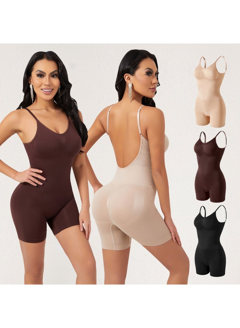 KUYING New Comfortable Skin Friendly Breathable Shaping Waist Cinching Jumpsuit Set Of 3  - Image 1