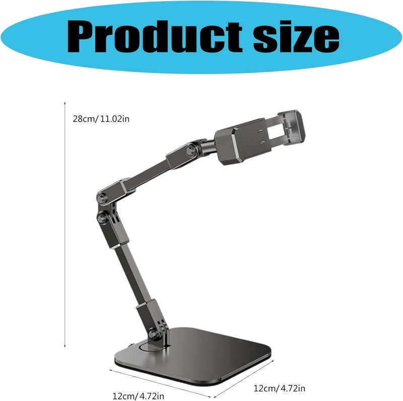 Tablets Stand for Work Study Entertainment Featuring Adjustable Heights Tilts Foldable Design Use Adjustable Tablets Holder - Image 2