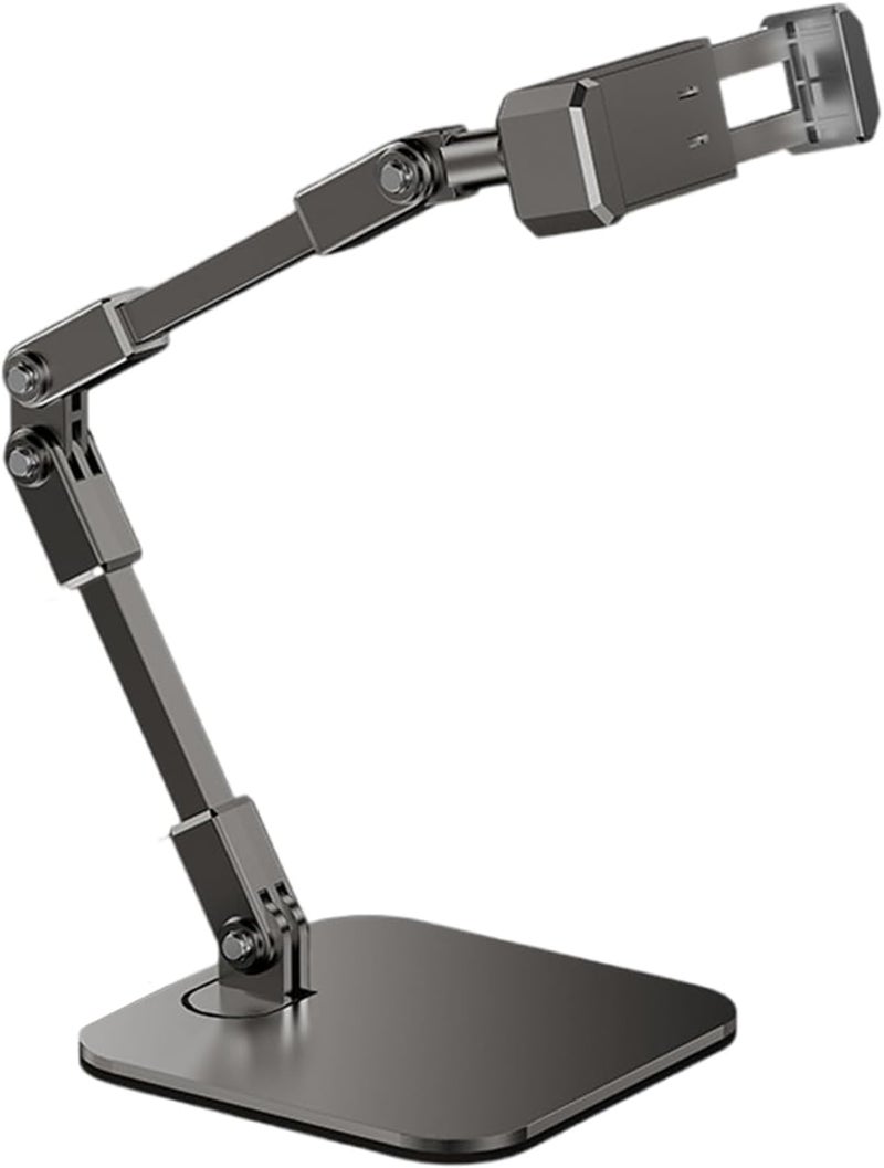 Tablets Stand for Work Study Entertainment Featuring Adjustable Heights Tilts Foldable Design Use Adjustable Tablets Holder - Image 5