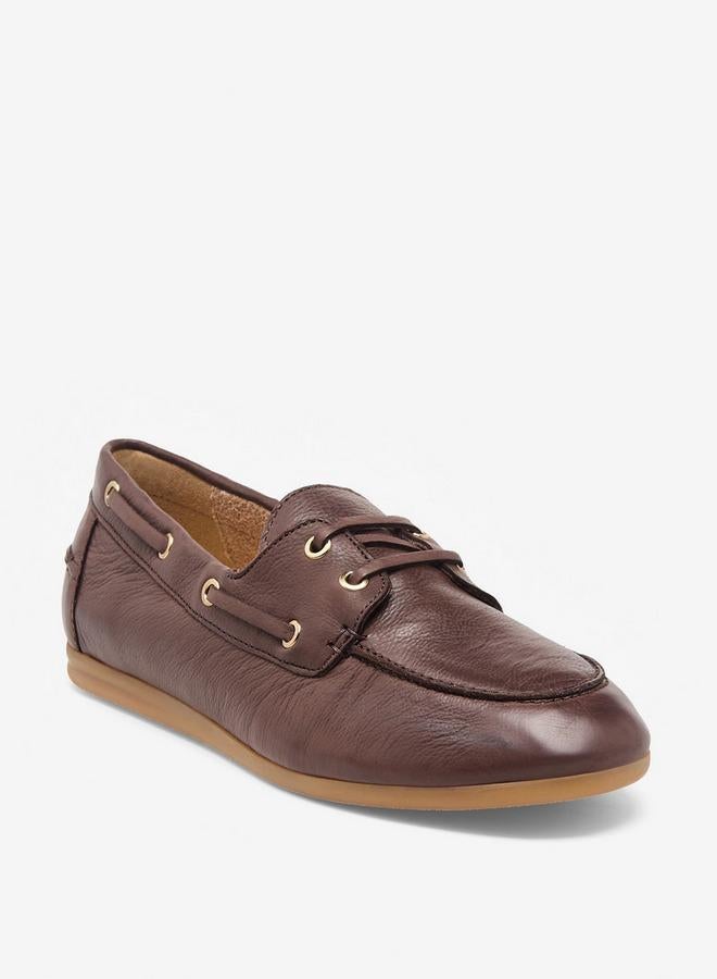 DUCHINI Women Slip-On Leather Loafers - Image 2