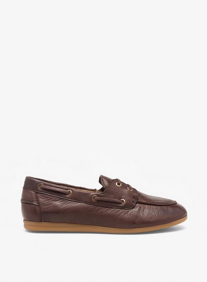 DUCHINI Women Slip-On Leather Loafers - Image 3