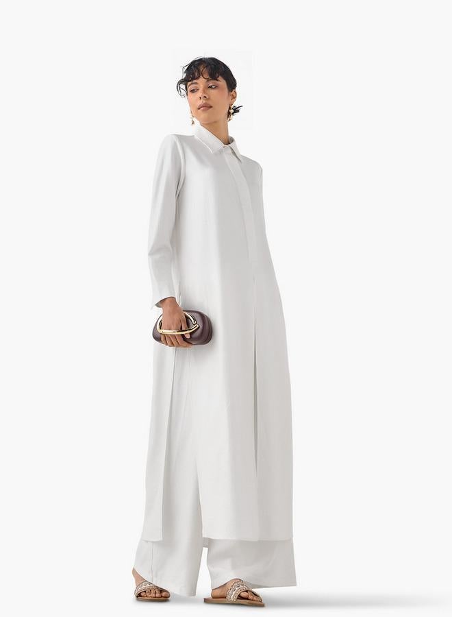 ايكونيك بنطلون كلاسيكي مطوي بجيوب - Image 2