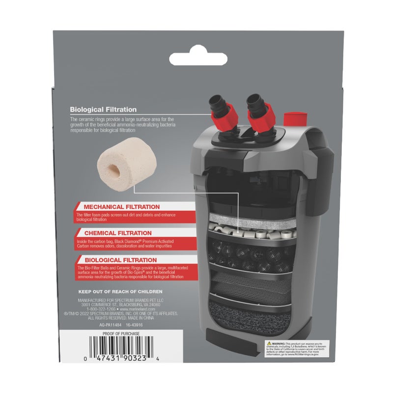 Marineland Ceramic Filter Rings, 140 Count, Support Biological Aquarium Filtration, Rite-Size S, T and X, Fit All C-Series and Magniflow Canister Filters - Image 2