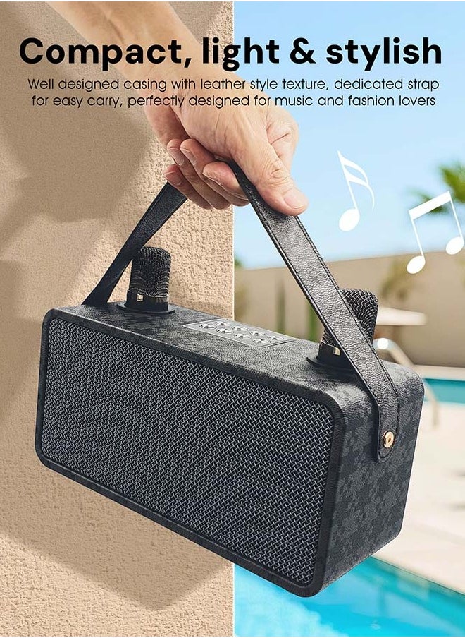 Magic Star Magic Star Pulz Mini Karaoke WJ-A810 with 2 Wireless Microphones - Grey  - Image 2
