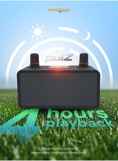 Magic Star Magic Star Pulz Mini Karaoke WJ-A810 with 2 Wireless Microphones - Grey  - Image 4