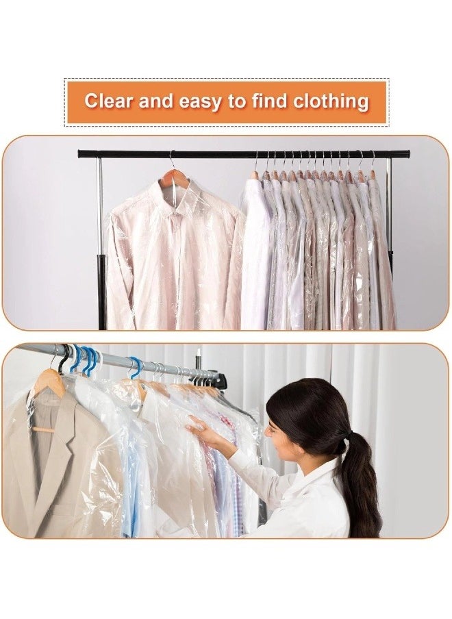 Generic - Transparent disposable clothes dust bag, dry cleaning clothes cover, suitable for clothing shops and dry cleaners (60*90 cm) - Image 1