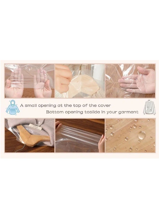 Generic - Transparent disposable clothes dust bag, dry cleaning clothes cover, suitable for clothing shops and dry cleaners (60*90 cm) - Image 1