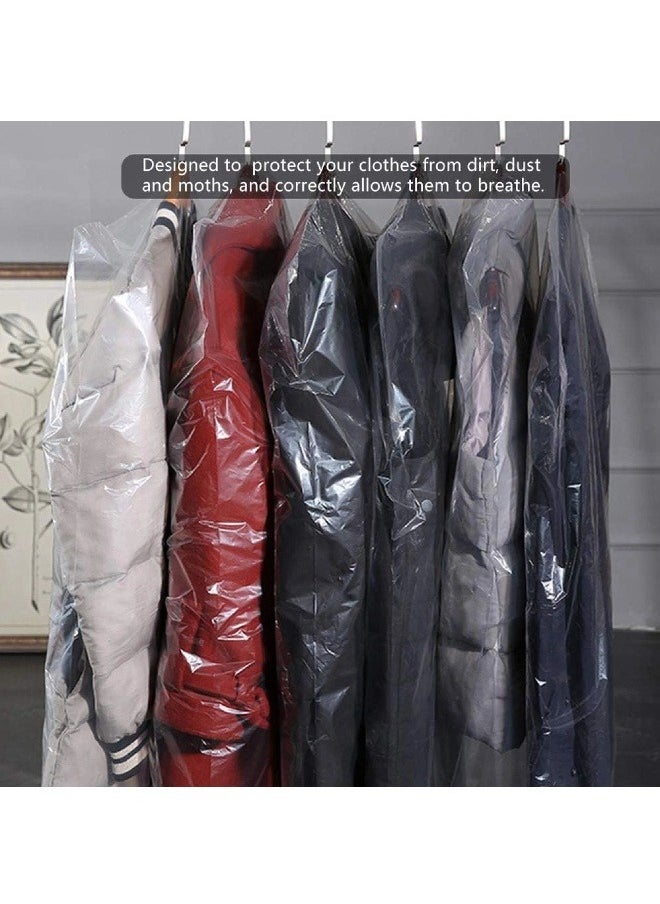 Generic - Transparent disposable clothes dust bag, dry cleaning clothes cover, suitable for clothing shops and dry cleaners (60*90 cm) - Image 1