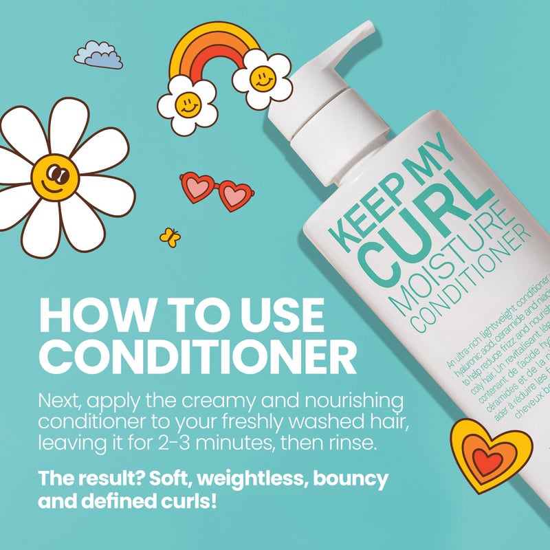 ELEVEN AUSTRALIA Keep My Curl Moisture Conditioner for Women & Men - Conditioner for Curly & Wavy Hair, Moisturizing Shea Butter, Reduces Frizz, Adds Shine, Hydrating, Sulfate Free - 10.1 fl oz - Image 5