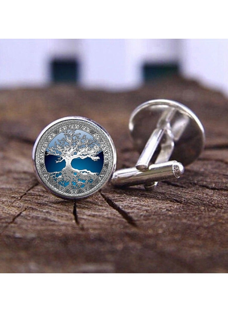 Luxury metal cufflinks with an elegant design that reflects good taste and luxury in every look