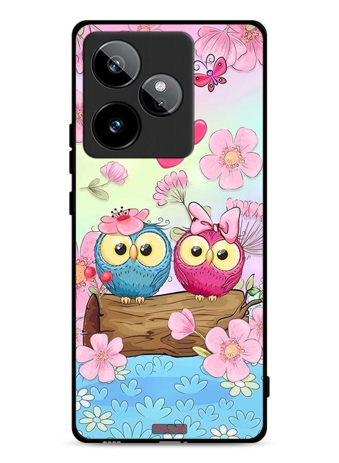 Tolwak Realme GT 7 5G Protective Case Cover Cute Owls Art