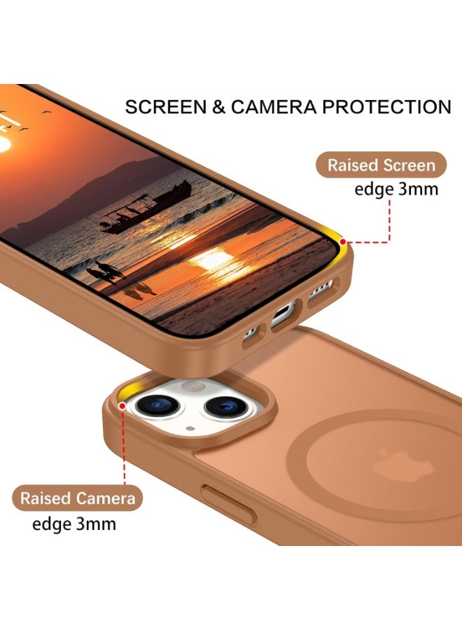 Magnetic Case for Iphone 14 Case [Compatible with wireless charging] [Shockproof Military Grade], Transparent Back Slim Bumper Cover Phone Case for iphone 14 - Image 5