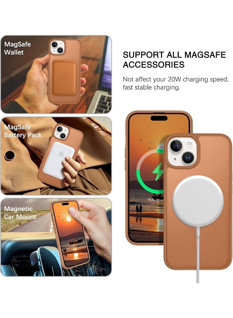 Magnetic Case for Iphone 14 Case [Compatible with wireless charging] [Shockproof Military Grade], Transparent Back Slim Bumper Cover Phone Case for iphone 14 - Image 4