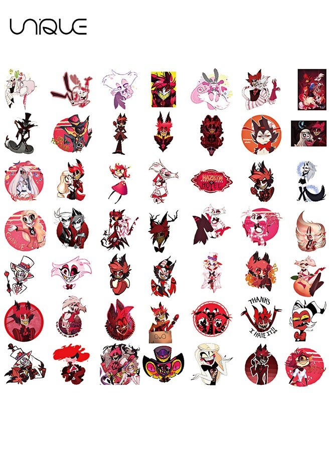 Unique 50 Pcs Anime Stickers，Vinyl Waterproof Stickers for Water Bottles Laptop Phone Computer Guitar, Gifts for Teens, Girls, Fans - Image 2
