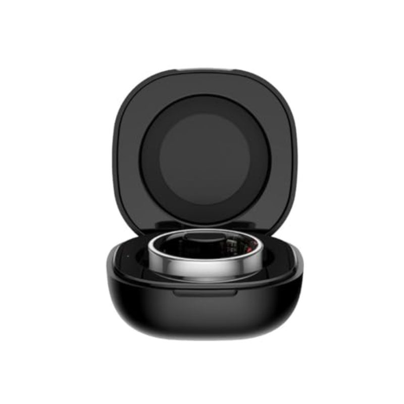 Health fitness tracking smart ring for daily wear, titanium alloy body, silver finish, waterproof with 220mAh battery and Type-C charging - Image 4