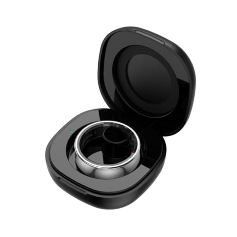 Health fitness tracking smart ring for daily wear, titanium alloy body, silver finish, waterproof with 220mAh battery and Type-C charging - Image 5