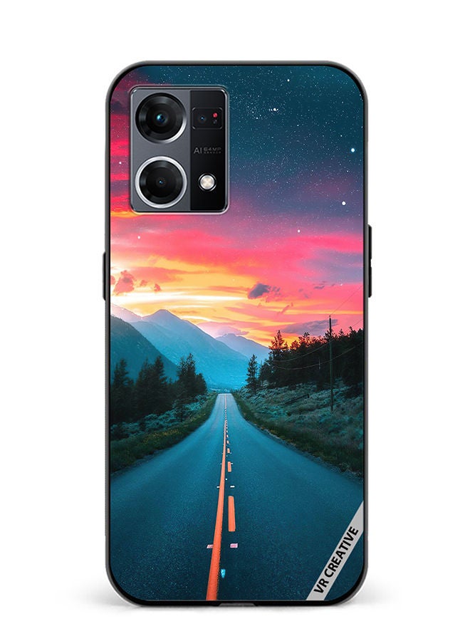 VR CREATIVE Protective Case Cover For Oppo Reno8 4G Nature Design Multicolour - Image 1