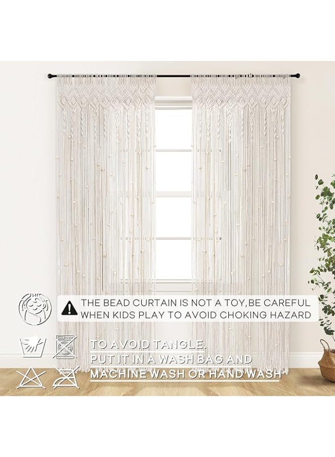 انتيكيانو ستارة مكرمية – ديكور يدوي من القطن – المقاس 100×213 سم - Image 3