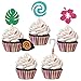 LeeSky 30Pcs Moana Cupcake Toppers Baby Moana Cake Toppers Moana Cupcake Food Picks for Hawaiian Luau Moana Themed Baby Shower Birthday Party Cake Supplies - Image 3
