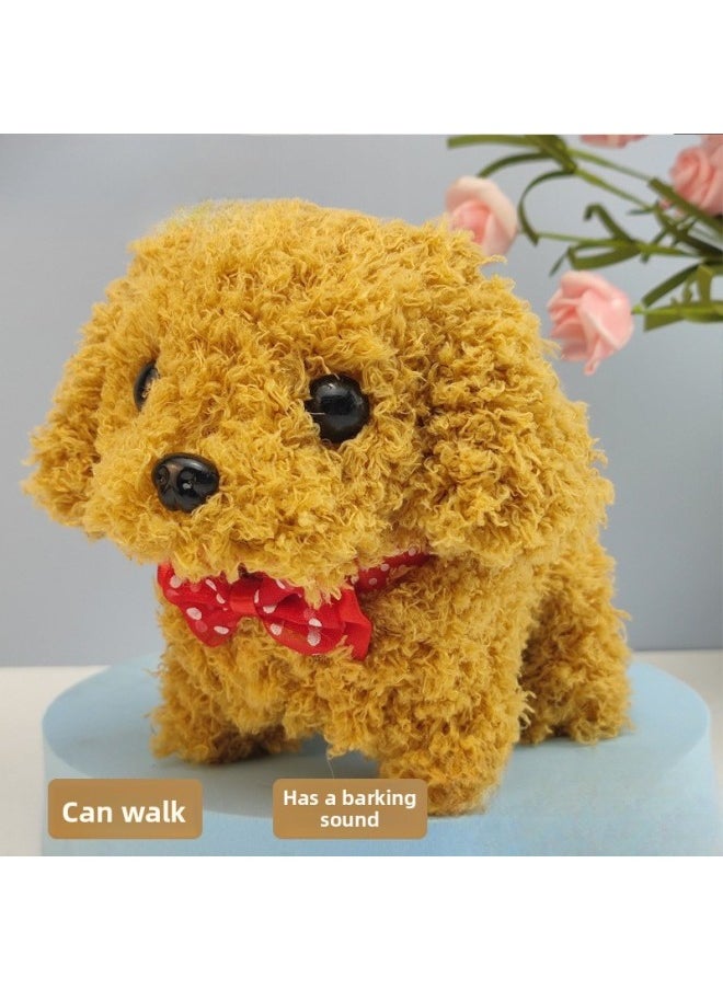 Toy Dog Children Plush Electric Toy Walking Dog Electric Dog Stall Electronic Puppy Pet-Colour:Collar Chow Chow [pink]  - Image 4