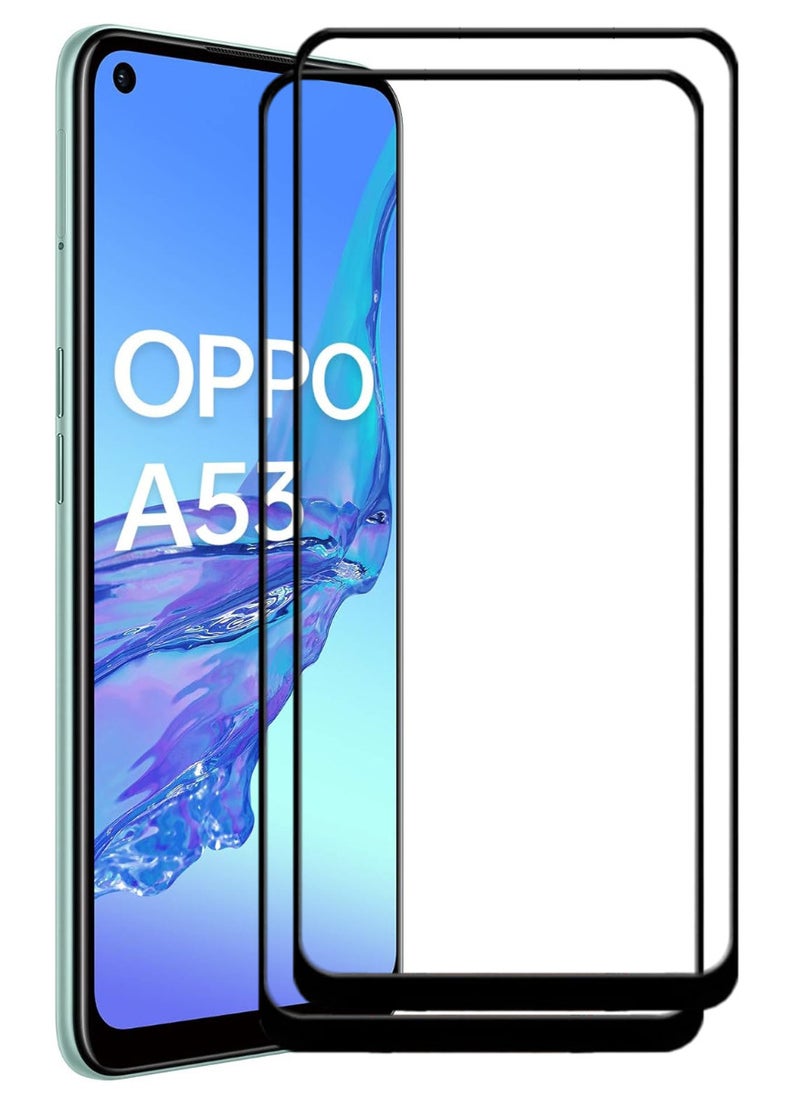 ACLIX 2 Pieces Antistatic ESD Dustproof Premium Quality High Definition Tempered Glass Screen Protector Designed For Oppo A53 - Image 1
