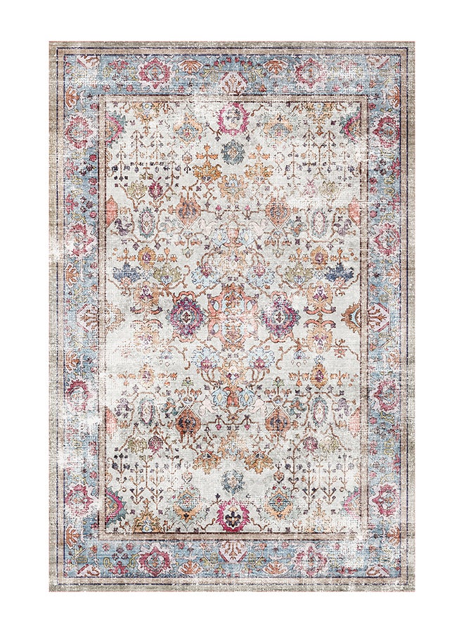 Noon East Carpet Rug Anti-Slip- Size- 122 x 183 (4x6 ft) | Color- Rust & Cream |Classic Heritage| Ideal as Carpets for Living room, Bedroom & Office - Image 1